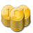 Gold Coin Stacks Icon